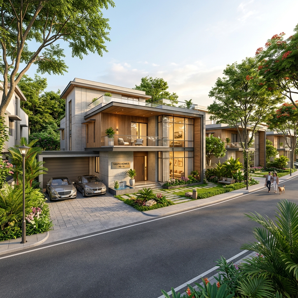Premium villa built on residential plot in gated community — Godrej Plots Coimbatore investment